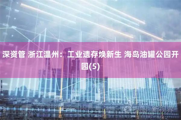 深资管 浙江温州：工业遗存焕新生 海岛油罐公园开园(5)